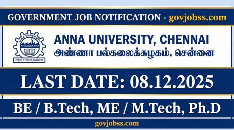 Anna University JRF vacancy