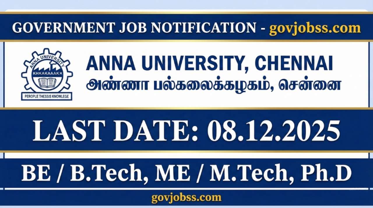 Anna University JRF vacancy