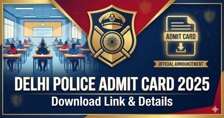 Delhi Police Admit Card 2025