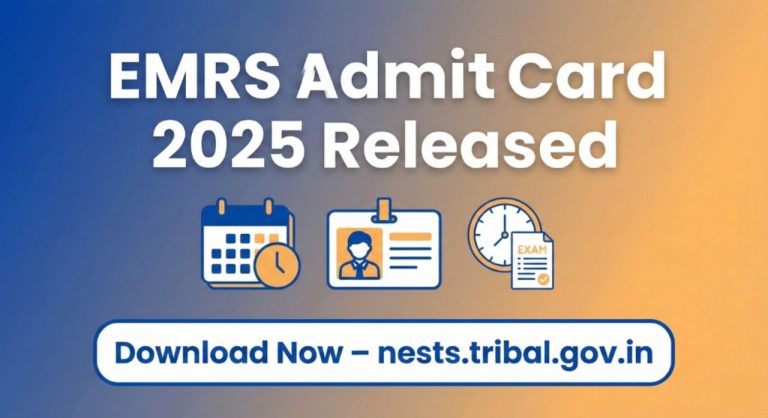 EMRS Hall Ticket Download