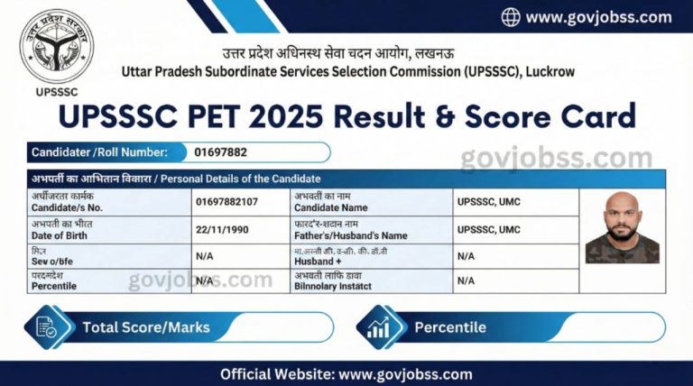 UP PET 2025 Revised Result