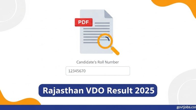 Rajasthan VDO Result 2025