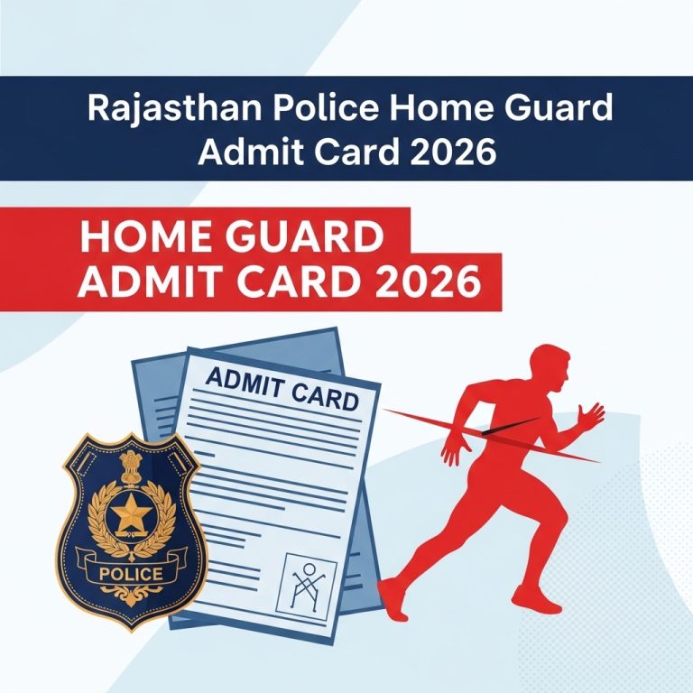 Rajasthan Police Home Guard Admit Card 2026